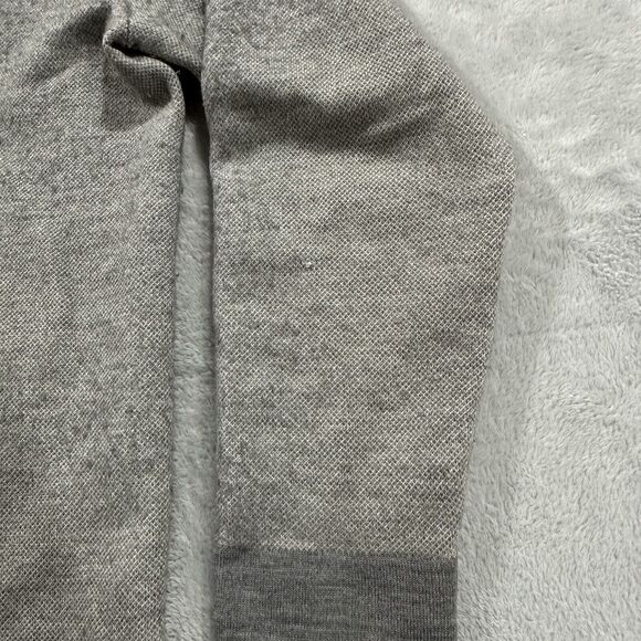 Calvin Klein CK‎ Sweater Men 2XL Grey Italian Hilo Yarn V-Neck Merino Wool READ - Picture 7 of 11